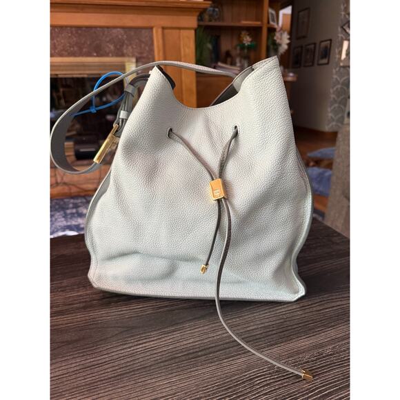 MCM Handbags - MCM Hobo Leather Multi-Blue Shoulder Bag w/ Adjustable Strap